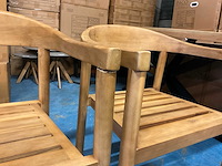 Teak tuinstoel (3x) - afbeelding 9 van  9