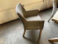 Teak tuintafel met 6 stoelen - afbeelding 7 van  8