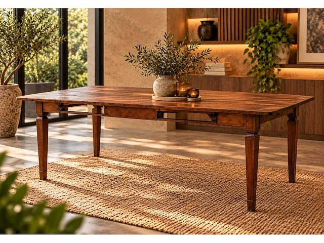 Teakhouten stamtafel - afbeelding 1 van  4