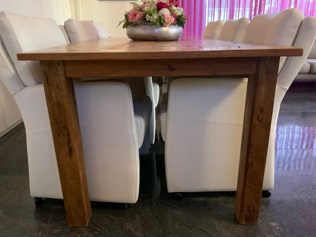 Teakhouten tafel - afbeelding 4 van  6