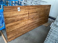 Teakhouten tafelblad - afbeelding 1 van  3