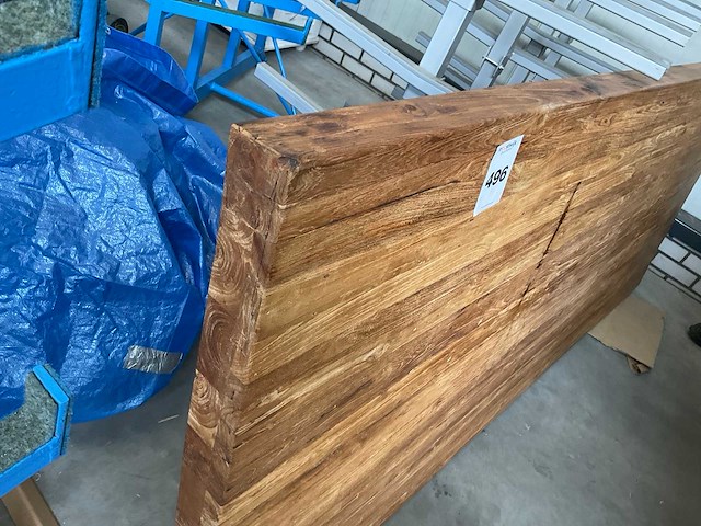 Teakhouten tafelblad - afbeelding 2 van  3