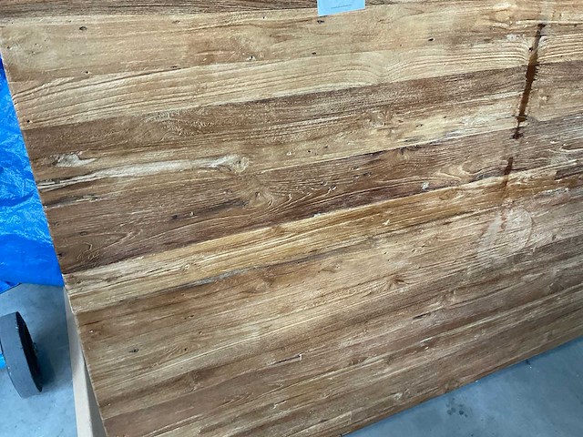 Teakhouten tafelblad - afbeelding 3 van  3