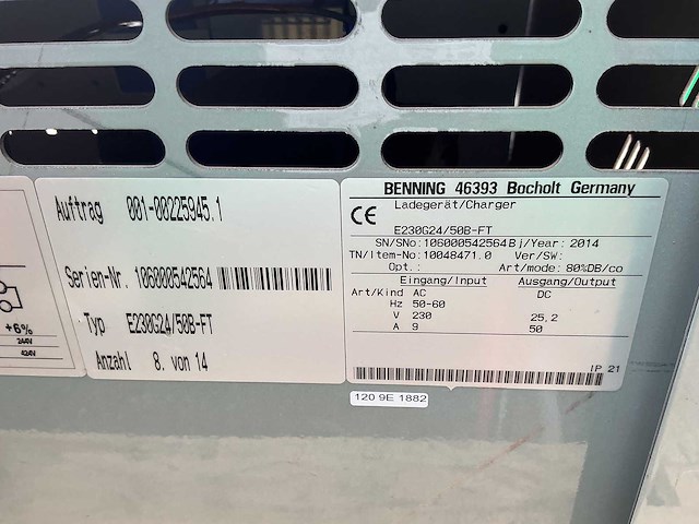 Tebetron - 24v 50a - battery chargers - 2014 - afbeelding 2 van  2