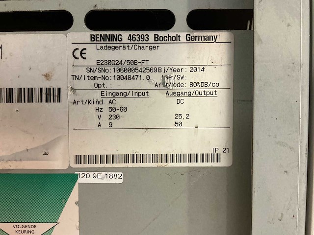 Tebetron - 24v 50a - battery chargers - 2014 - afbeelding 2 van  2