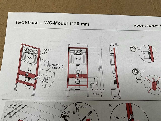 Tece inbouwreservoir met bedieningspaneel - afbeelding 4 van  7