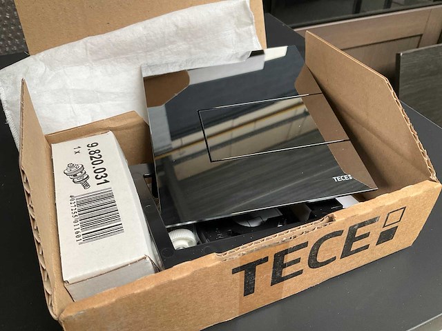 Tece vierkant bedieningspaneel urinoir chroom - afbeelding 2 van  4