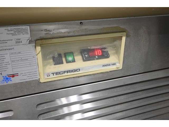 Tecfrigo innova 1400 g/g 6 porte mobiele dubbelgekoelde gebaksvitrine - afbeelding 9 van  11