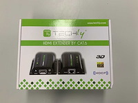 Techly hdmi extender by cat.6 - afbeelding 1 van  1