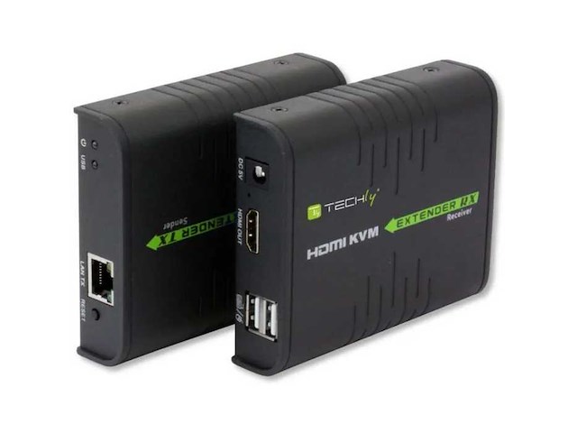 Techly hdmi kvm extender 120m - afbeelding 1 van  2