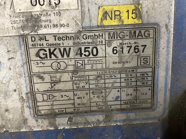 Technik gkw450 mig/mag lasapparaat - afbeelding 8 van  8