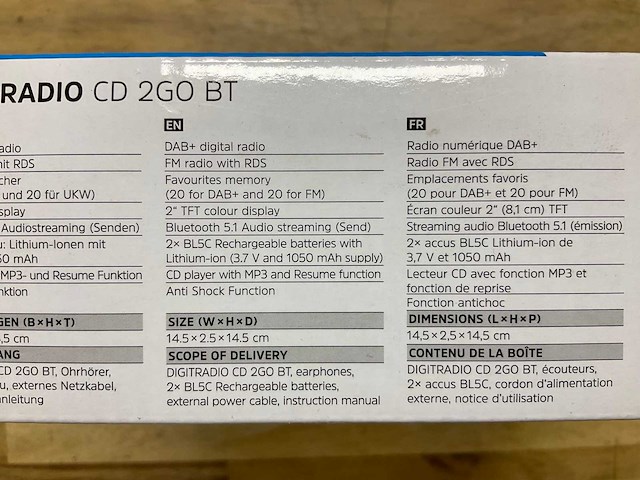 Technisat digitradio cd 2go bt - afbeelding 2 van  2