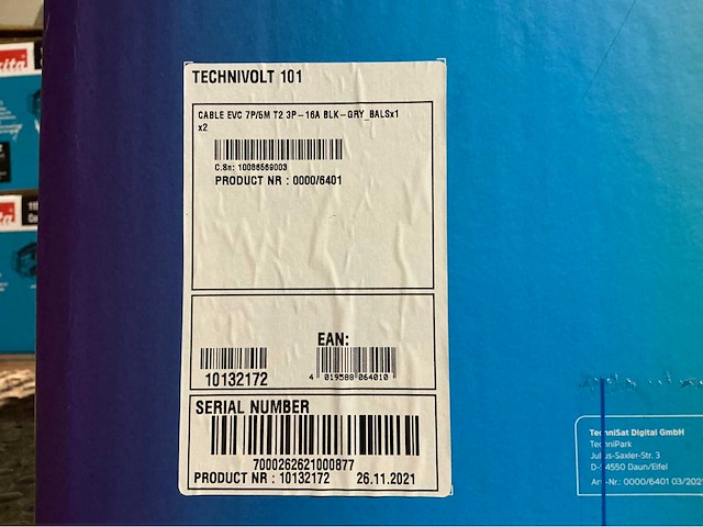 Technisat technivolt 101 rfid wallbox 11 kw / 3-fasen - afbeelding 2 van  2