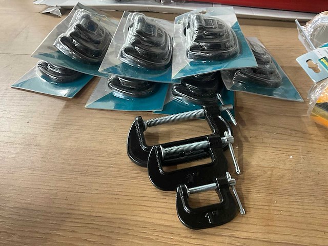 Technocraft 25/50/75 mm c-klemmenset (8x) - afbeelding 1 van  3