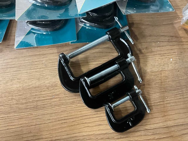 Technocraft 25/50/75 mm c-klemmenset (8x) - afbeelding 2 van  3