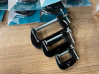 Technocraft 25/50/75 mm c-klemmenset (8x) - afbeelding 2 van  3