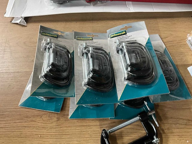 Technocraft 25/50/75 mm c-klemmenset (8x) - afbeelding 3 van  3