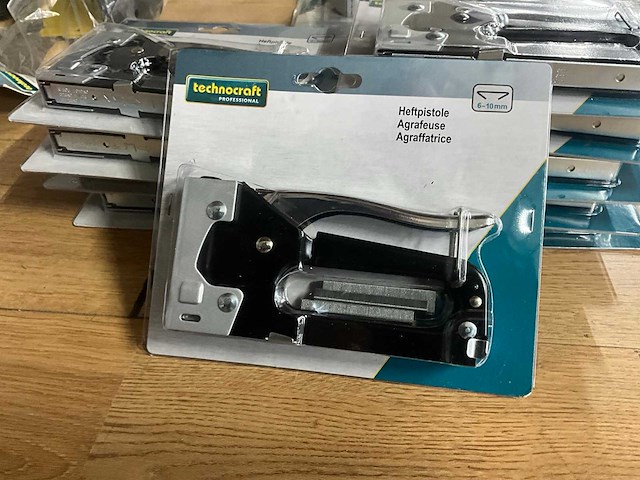 Technocraft 6-10 mm nietpistool (12x) - afbeelding 1 van  2