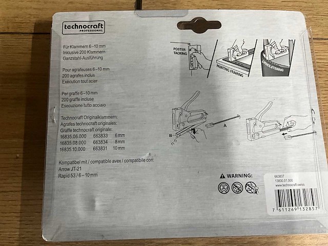 Technocraft 6-10 mm nietpistool (12x) - afbeelding 4 van  4