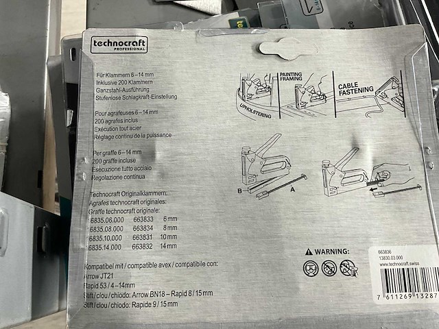 Technocraft 6-14 mm nietpistool (10x) - afbeelding 4 van  4