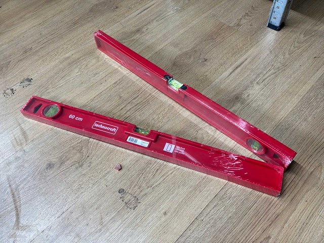 Technocraft 60 cm waterpas (2x) - afbeelding 1 van  3