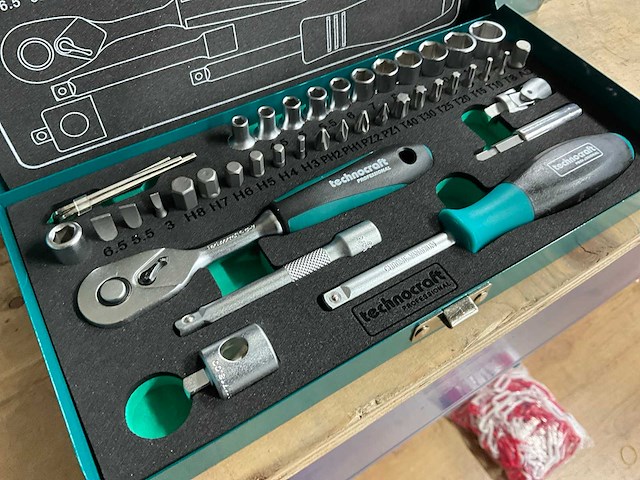 Technocraft metalline 42 doppenset (2x) - afbeelding 3 van  5