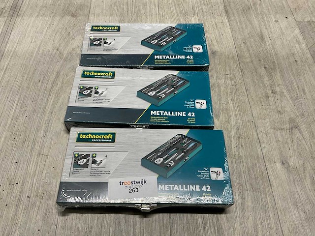 Technocraft metalline 42 doppenset (3x) - afbeelding 1 van  1