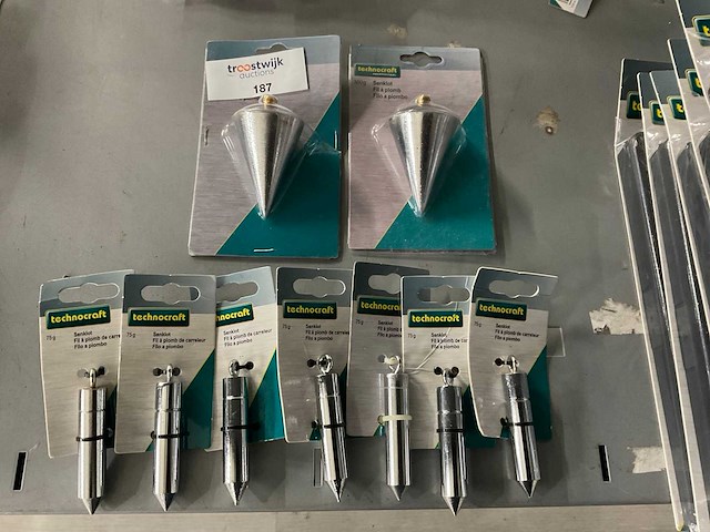 Technocraft schietlood (9x) - afbeelding 1 van  1