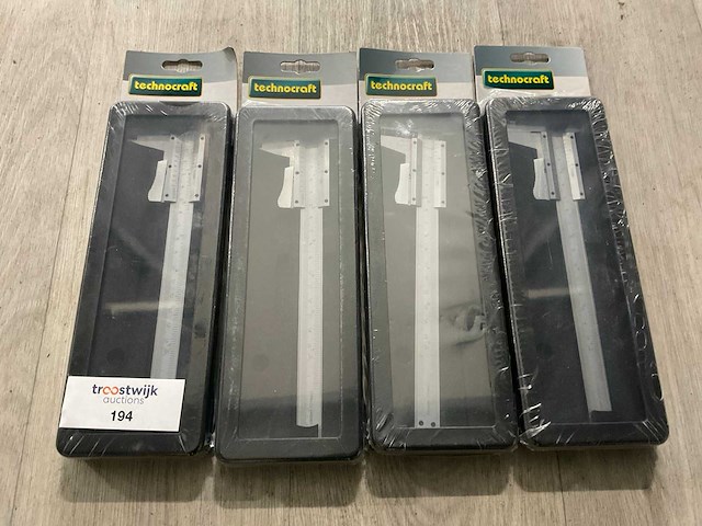 Technocraft schuifmaat (4x) - afbeelding 1 van  1