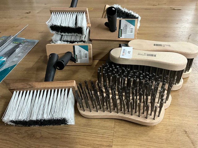 Technocraft staalborstel/ behanglijmkwast (14x) - afbeelding 1 van  2