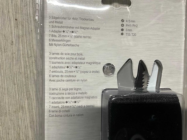 Technocraft zagen-en schroevenset (3x) - afbeelding 1 van  1