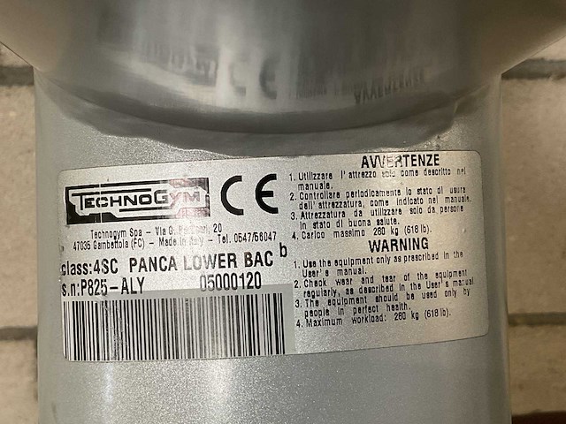 Technogym selection lower back trainingsbank - afbeelding 3 van  4