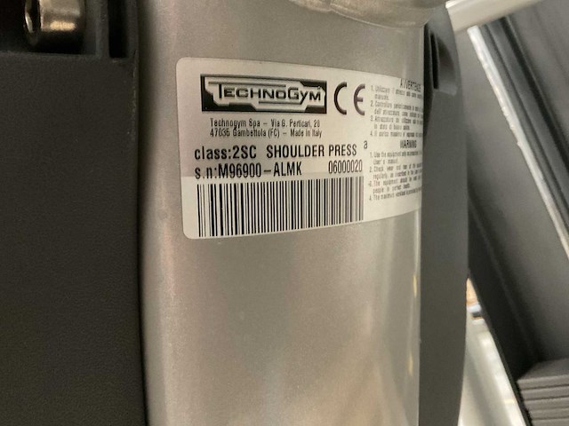 Technogym selection shoulder press - afbeelding 6 van  6