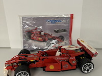 Technology branch ferrari-stijl f1 racewagen - rood / chroom velgen (met boekje) - afbeelding 2 van  3