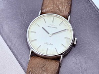 Technos napoleon mechanisch horloge met struisvogel lederen band - afbeelding 1 van  7