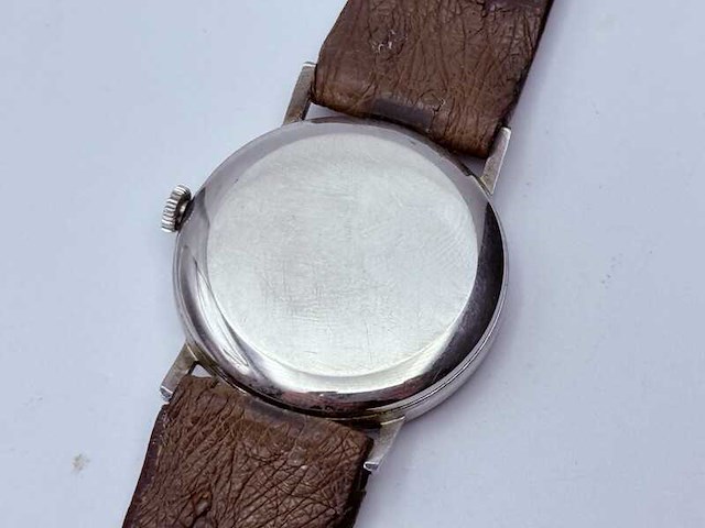 Technos napoleon mechanisch horloge met struisvogel lederen band - afbeelding 7 van  7