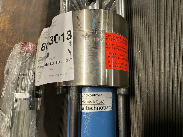 Technotrans verticaal pomp plunjerunit - afbeelding 5 van  5