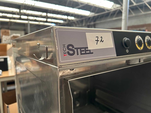 Techsteel - professionele vaatwasmachine op rvs onderstel - afbeelding 5 van  8
