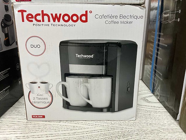 Techwood duo tca-206 koffiemachine (2x) - afbeelding 1 van  2