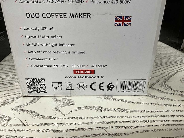 Techwood duo tca-206 koffiemachine (2x) - afbeelding 2 van  2