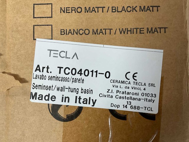 Tecla - tc04011-0 - wastafel zonder kraangat 60 x 46 cm - afbeelding 8 van  8