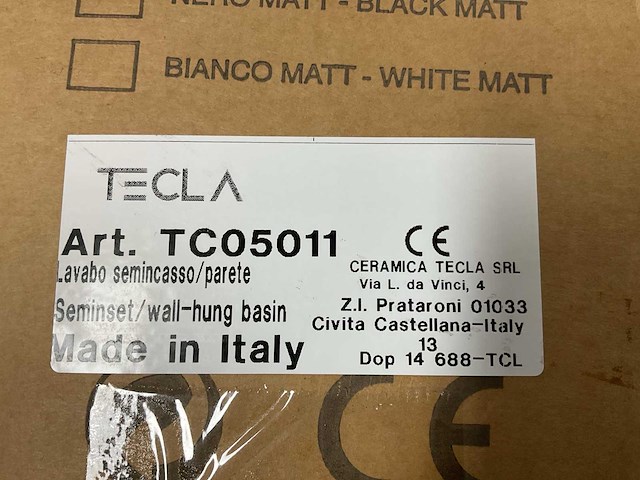 Tecla - tc05011 - wastafel 82 x 47 cm - afbeelding 8 van  8