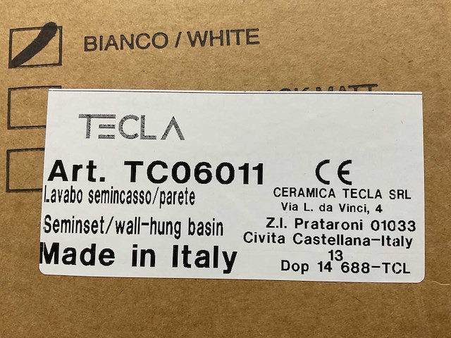 Tecla - tc06011 wastafel - 101 x 46 cm - afbeelding 6 van  6