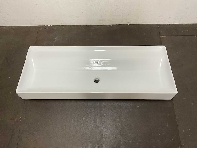Tecla - tc08011-0 - zonder kraangat wastafel 122 x 46 cm - afbeelding 1 van  9