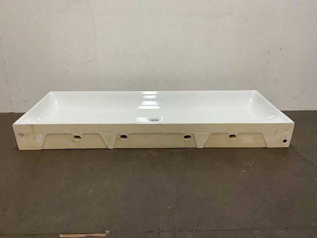 Tecla - tc08011-0 - zonder kraangat wastafel 122 x 46 cm - afbeelding 4 van  9