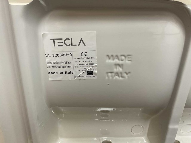 Tecla - tc08011-0 - zonder kraangat wastafel 122 x 46 cm - afbeelding 7 van  9
