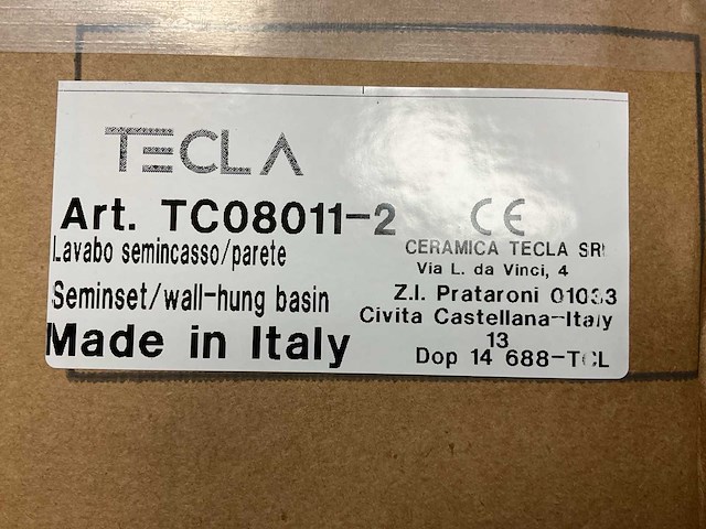 Tecla - tc08011-2 - wastafel 122 x 46 cm - afbeelding 4 van  4