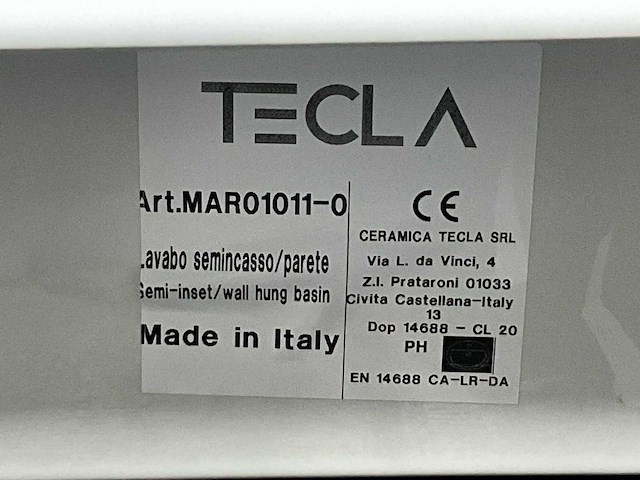 Tecla - wastafel 70 x 55 cm - afbeelding 1 van  2