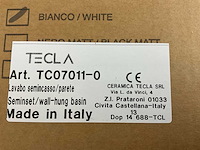 Tecla - wastafel zonder kraangat 122 cm - afbeelding 9 van  9