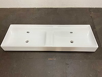 Tecla - wastafel zonder kraangat 141 cm - afbeelding 1 van  8